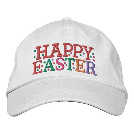 HAPPY EASTER Cap by SRF Bestickte Baseballkappe (Vorderseite)