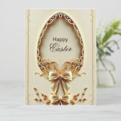 Happy Easter Card (Stehend Vorderseite)