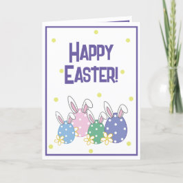Happy Easter Card - Ei & Bunny Ears - Jegliche Far Ankündigung