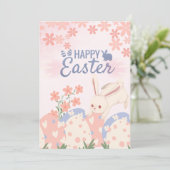 Happy easter card  feiertagskarte (Stehend Vorderseite)