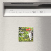 Happy Easter Cat Magnet (In Situ (Geschirrspüler))