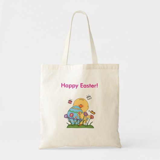 Happy Easter Chick Budget Tasche (Vorne)