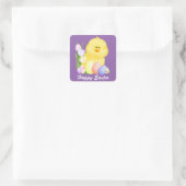Happy Easter chick Holiday Aufkleber (Tasche)