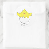 Happy Easter Chick Sticker (Tasche)