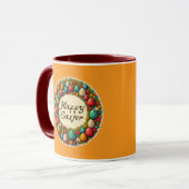 Happy Easter – Classic Wreath Design caneca Tasse (Vorderseite Links)