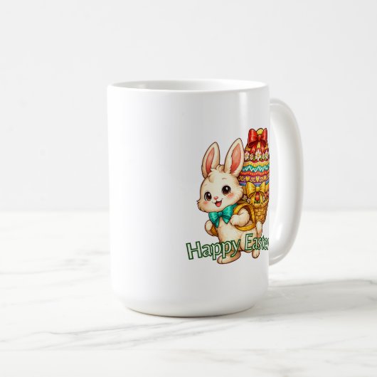 Happy Easter Coffee Mug Kaffeetasse (VorderseiteRechts)