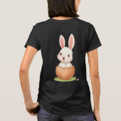 Happy Easter Colorful Eggs Spring Graphic T-Shirt (Rückseite)