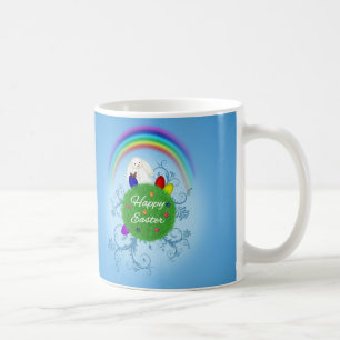 Happy Easter Colorful Planet Kaffeetasse