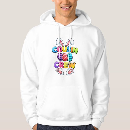 Happy Easter Cousin Crew Bunny Family Matching Eas Hoodie (Vorderseite)