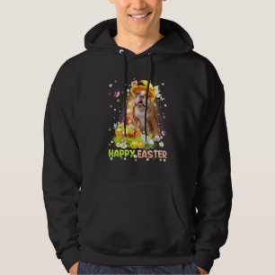 Happy Easter Cute Bunny Dog English Bulldog Hoodie