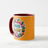 Happy Easter – Cute Bunny Lettering caneca Tasse (Vorderseite Links)