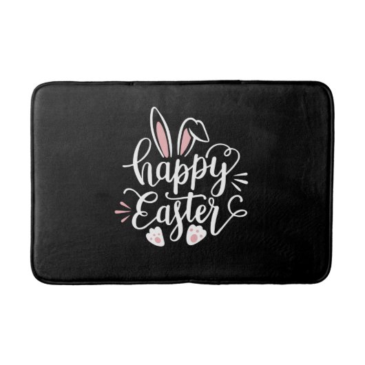 Happy Easter Cute Bunny Rabbit Easter Day Badematte (Vorderseite)