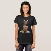 Happy Easter Cute Chocolate Labrador Bunny Dog  Ea T-Shirt (Vorne ganz)