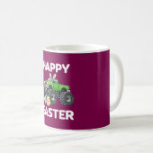 Happy Easter Cute Monster Truck Kids Kaffeetasse (VorderseiteRechts)