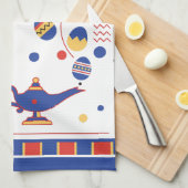 Happy Easter Cute Personalized add your text Geschirrtuch (Viertel Falte)