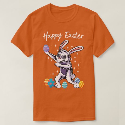 Happy Easter Dabbing Sonnige Eier T-Shirt (Design vorne)