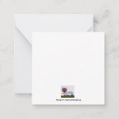 Happy Easter Dachshund Easter Bunny card Mitteilungskarte (Rückseite)