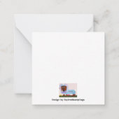 Happy Easter Dachshund Easter Bunny card Mitteilungskarte (Rückseite)