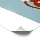 Happy Easter Dachshund Folded Greeting Card Fotodruck (Ecke)