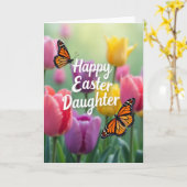 Happy Easter Daughter Art Card Karte (Gelbe Blume)