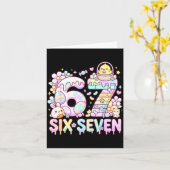 Happy Easter Day 67 Bunny Six Seven Easter Eggs 6 Karte (Gelbe Blume)