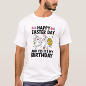 Happy Easter Day and Yes It's My Birthday Kids Boy T-Shirt (Vorderseite)