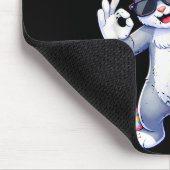 Happy easter day bunny 67 six seven bruh rabbit 67 mousepad (Ecke)