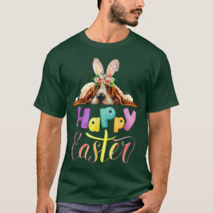 Happy Easter Day Bunny Basset Hound Liebhaber des  T-Shirt