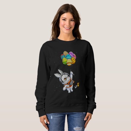 Happy Easter Day Bunny Egg astronaut Space Boys Gi Sweatshirt (Vorne ganz)