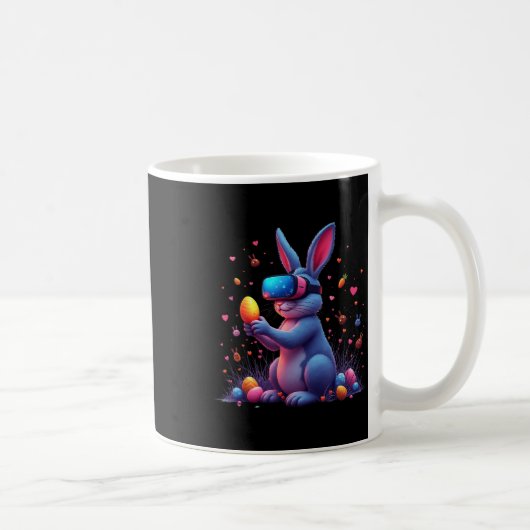 Happy Easter Day Bunny Egg Video Game Funny Vr Gam Kaffeetasse (Rechts)