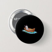 Happy Easter Day Bunny Fishing Fischer Kids Men Button (Vorne & Hinten)