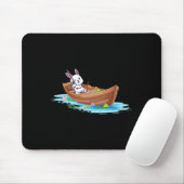 Happy Easter Day Bunny Fishing Fischer Kids Men Mousepad (Mit Mouse)