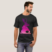 Happy Easter Day Bunny rabbit pink solar system cl T-Shirt (Vorne ganz)