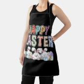 Happy Easter Day Cute Bunny With Eggs Easter Schürze (InSitu)