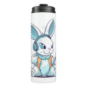 Happy Easter Day Egg Bunny Funny Gamer Boys Kinder Thermosbecher