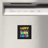 Happy Easter Day Funny Colorful Egg Jagen Magnet (In Situ (Geschirrspüler))