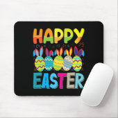 Happy Easter Day Funny Colorful Egg Jagen Mousepad (Mit Mouse)