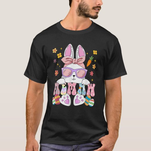Happy Easter Day Memaw Bunny Matching Family Easte T-Shirt (Vorderseite)