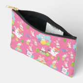 Happy Easter day- Pattern Funny Bunny And Eggs     Zubehörtasche (Offen)