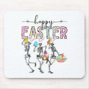 Happy Easter Day Skeleton Bunny Egg Boys Girls Mousepad