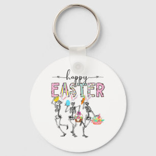 Happy Easter Day Skeleton Bunny Egg Boys Girls Schlüsselanhänger