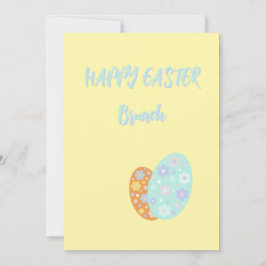 Happy Easter Decorative Eggs Einladung