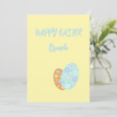 Happy Easter Decorative Eggs Einladung (Stehend Vorderseite)