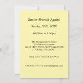 Happy Easter Decorative Eggs Einladung (Rückseite)