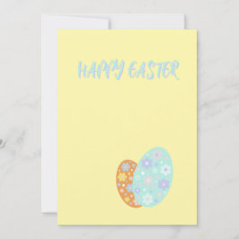 Happy Easter Decorative Eggs Feiertagskarte