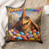 Happy Easter dinosaur Agnes throw pillow Kissen (Decke)