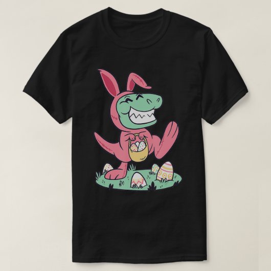 Happy Easter Dinosaur Tre Gift For Kids and Women T-Shirt (Design vorne)