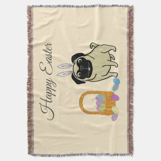 Happy Easter, dog Decke (Vorderseite Vertikal)