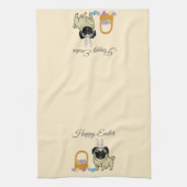 Happy Easter, dog Geschirrtuch (Vertikal)