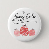 Happy Easter Doodle Button (Vorderseite)
